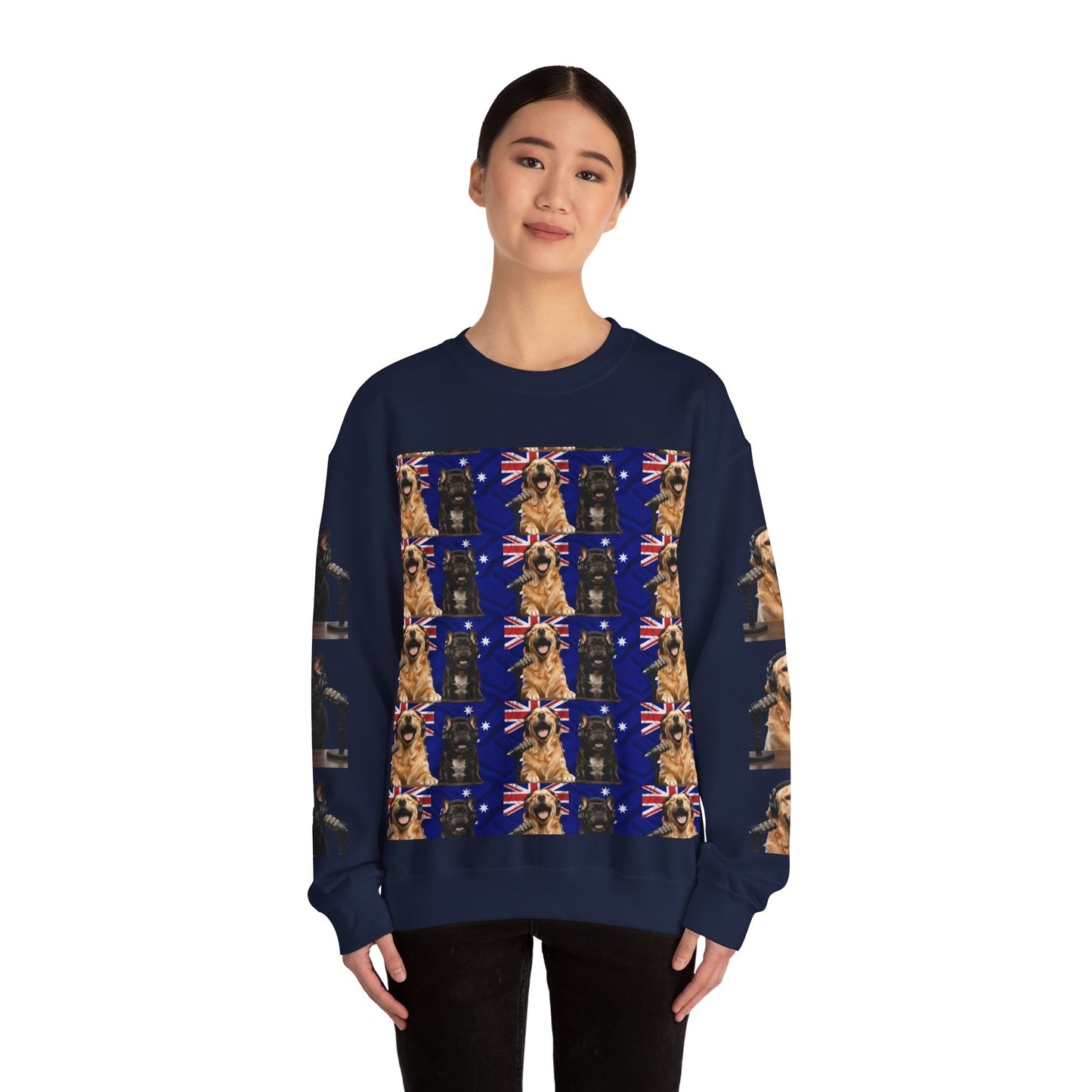 Goldie & Frenchie Australian Pride Crewneck Sweatshirt — Fully Printed Special Edition - Ships from Australia + New Zealand