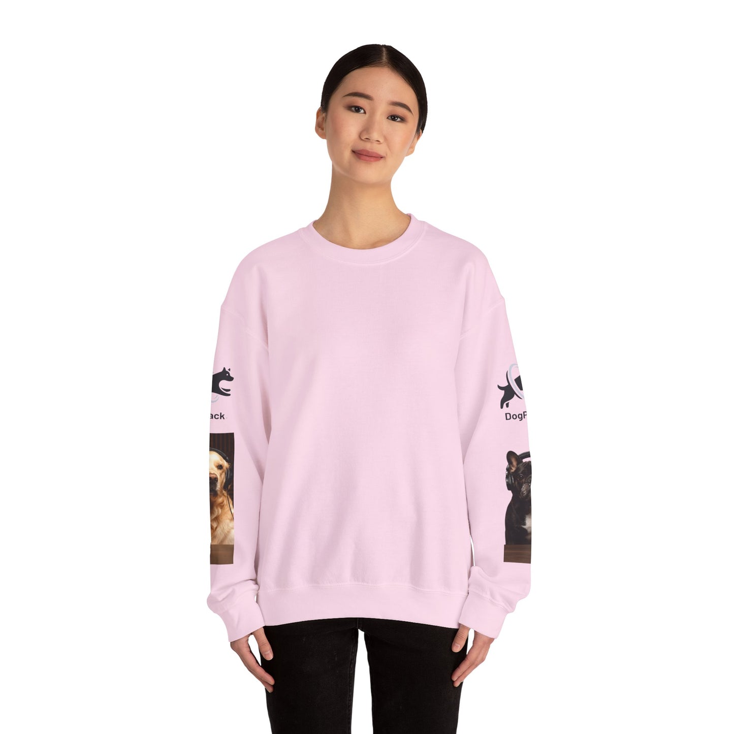 Goldie & Frenchie Have your Back Crewneck and Printed Sleeves