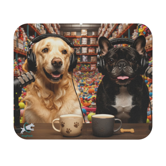 Goldie & Frenchie in the Warehouse Mouse Pad