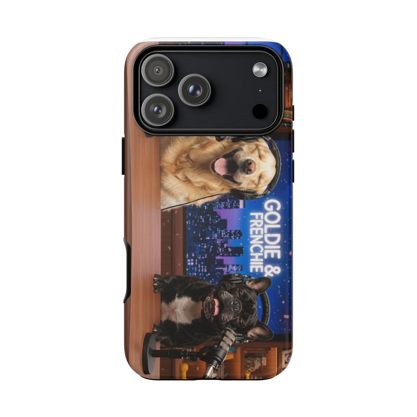 Goldie & Frenchie Talk Show LOL Laughing out iPhone Cases