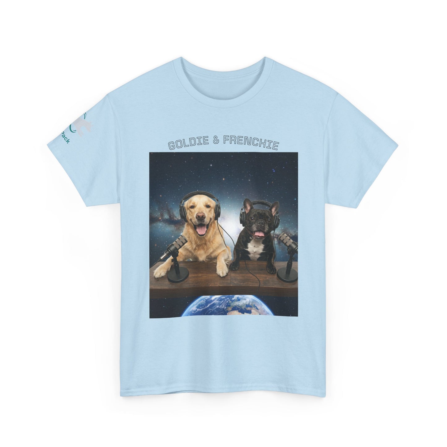 Goldie & Frenchie Broadcasting from Space T-Shirt