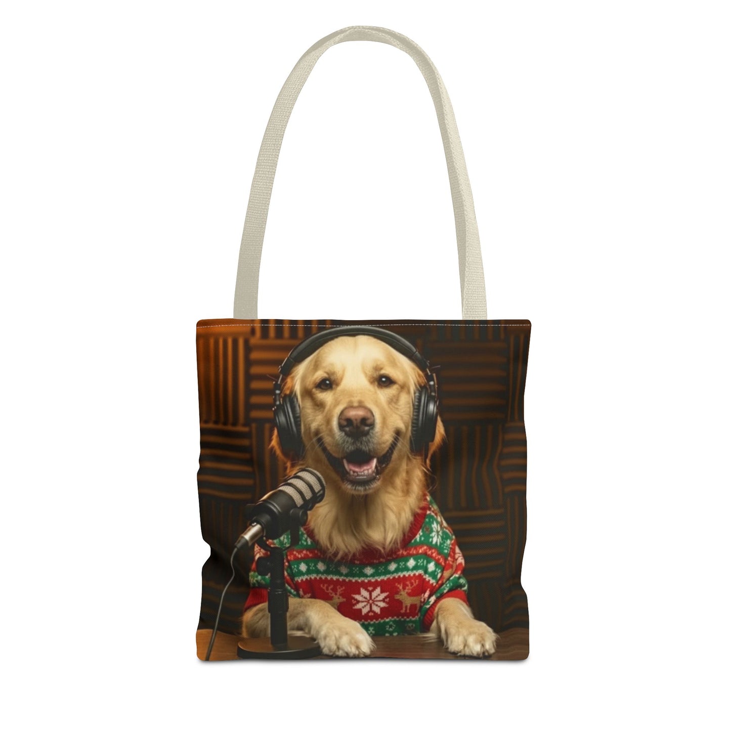 Goldie & Frenchie Smiling Christmas Tote Bag