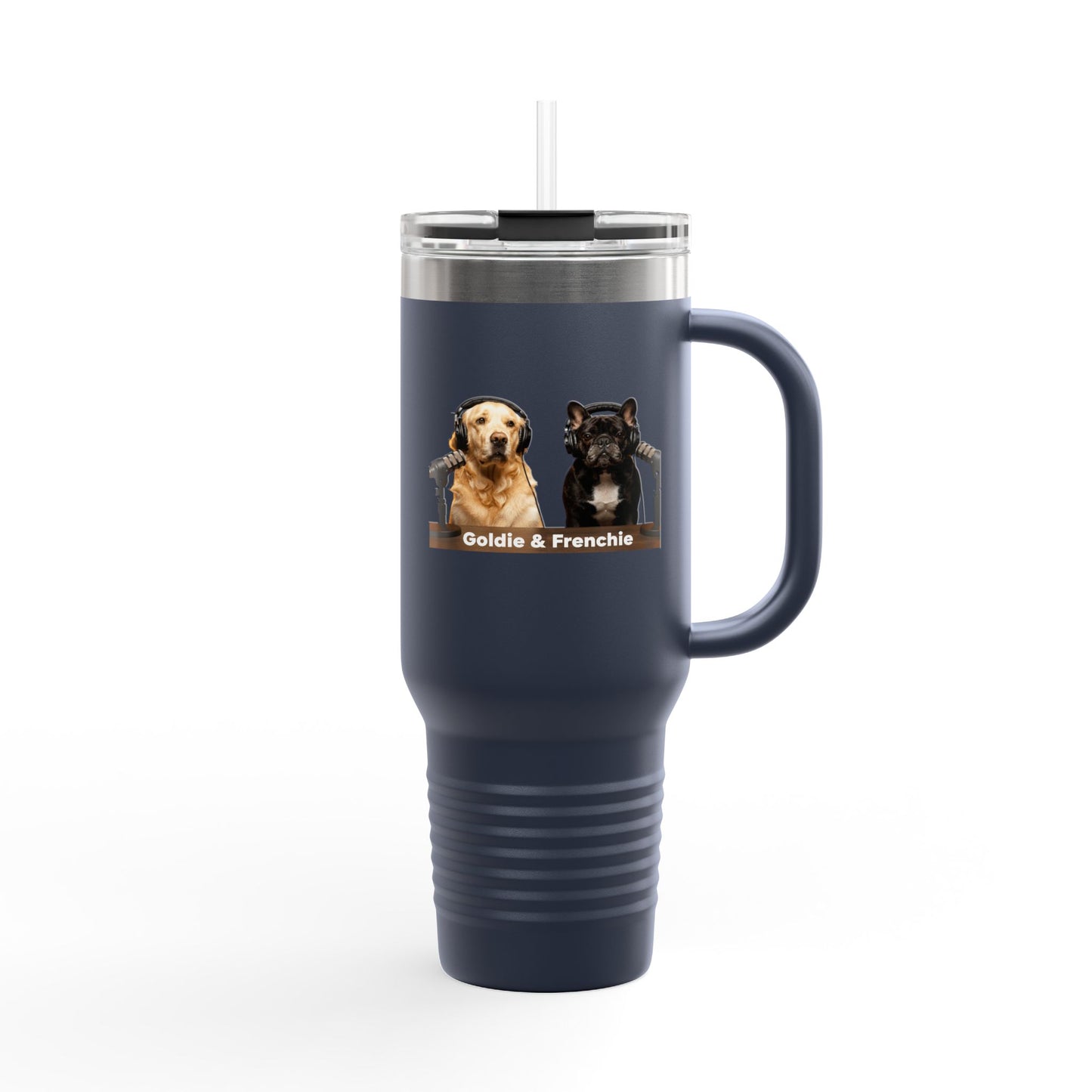 Goldie & Frenchie 40oz Insulated Travel Mug