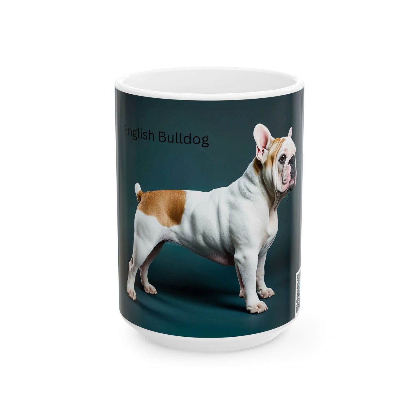 English Bulldog Ceramic Mug — Photo Print Coffee Cup (11oz / 15oz)