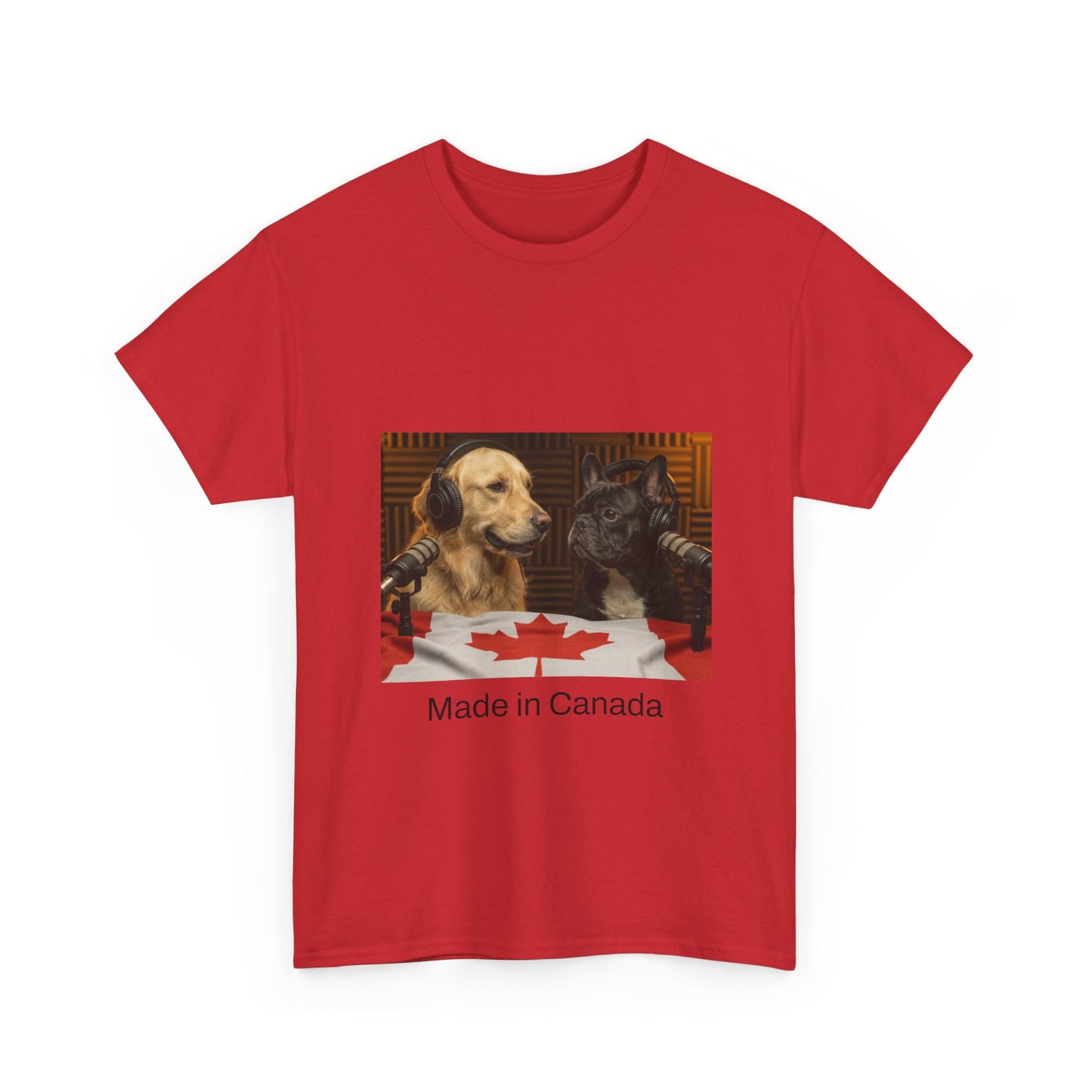Goldie & Frenchie Front & Back Canada T‑Shirt — "Made in Canada" - Ships from Canada