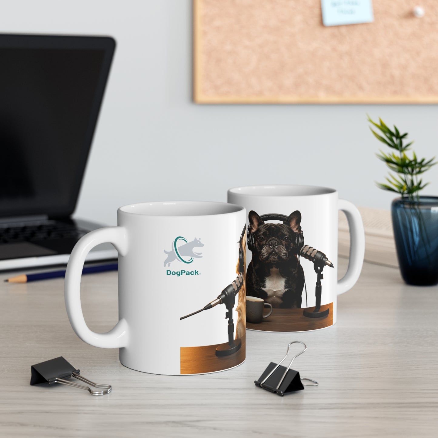 Goldie & Frenchie Dog Podcast Coffee Mug — 11oz Quality Ceramic - Ships from Australia + New Zealand