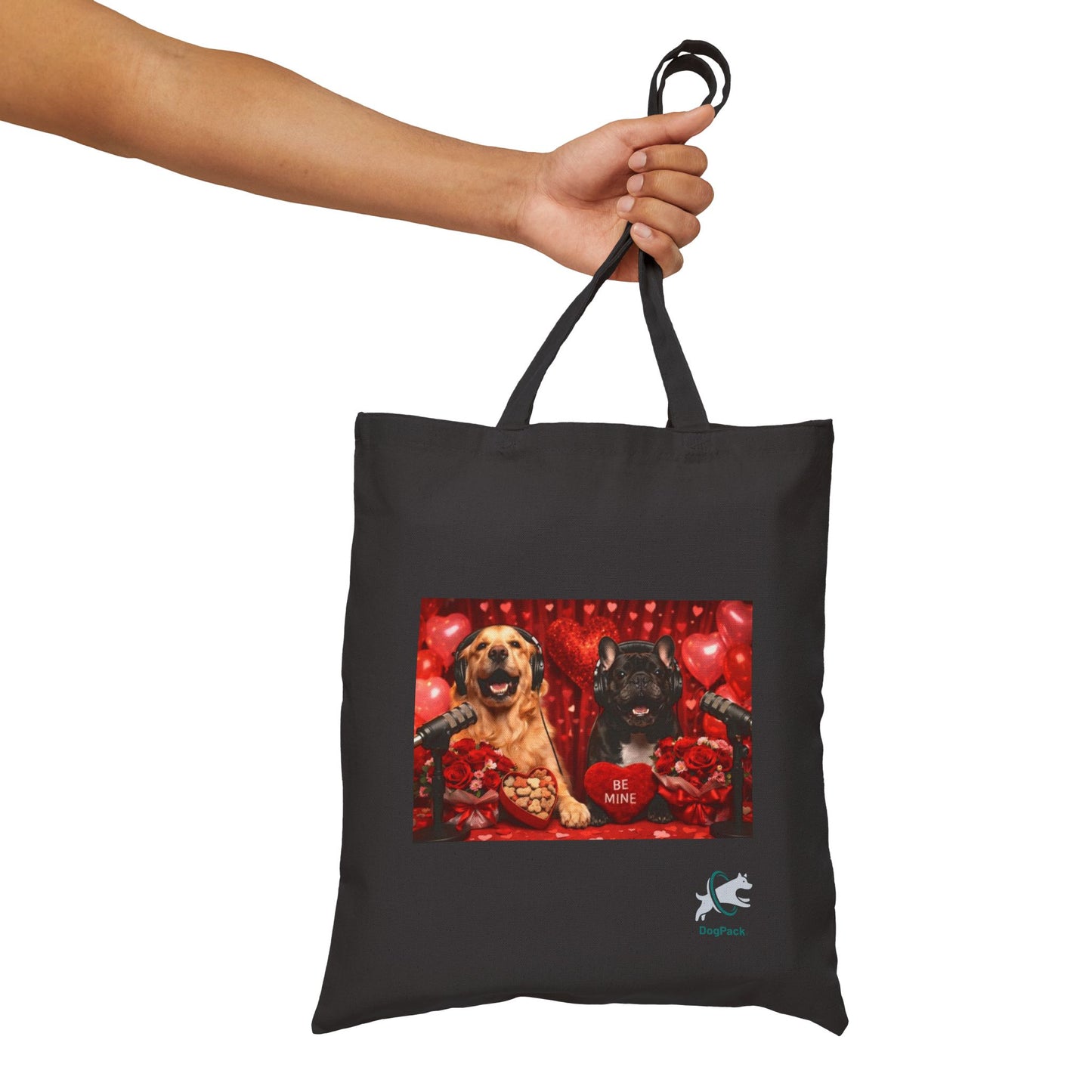Goldie & Frenchie 'Valentines Day' Canvas Tote