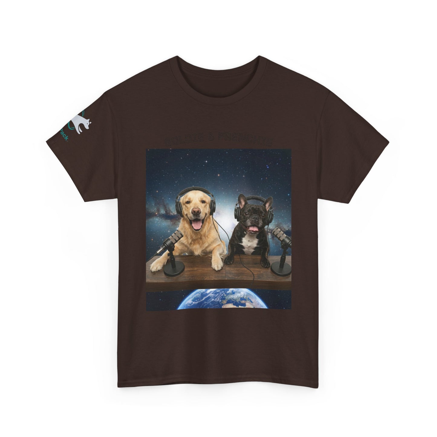 Goldie & Frenchie Broadcasting from Space T-Shirt
