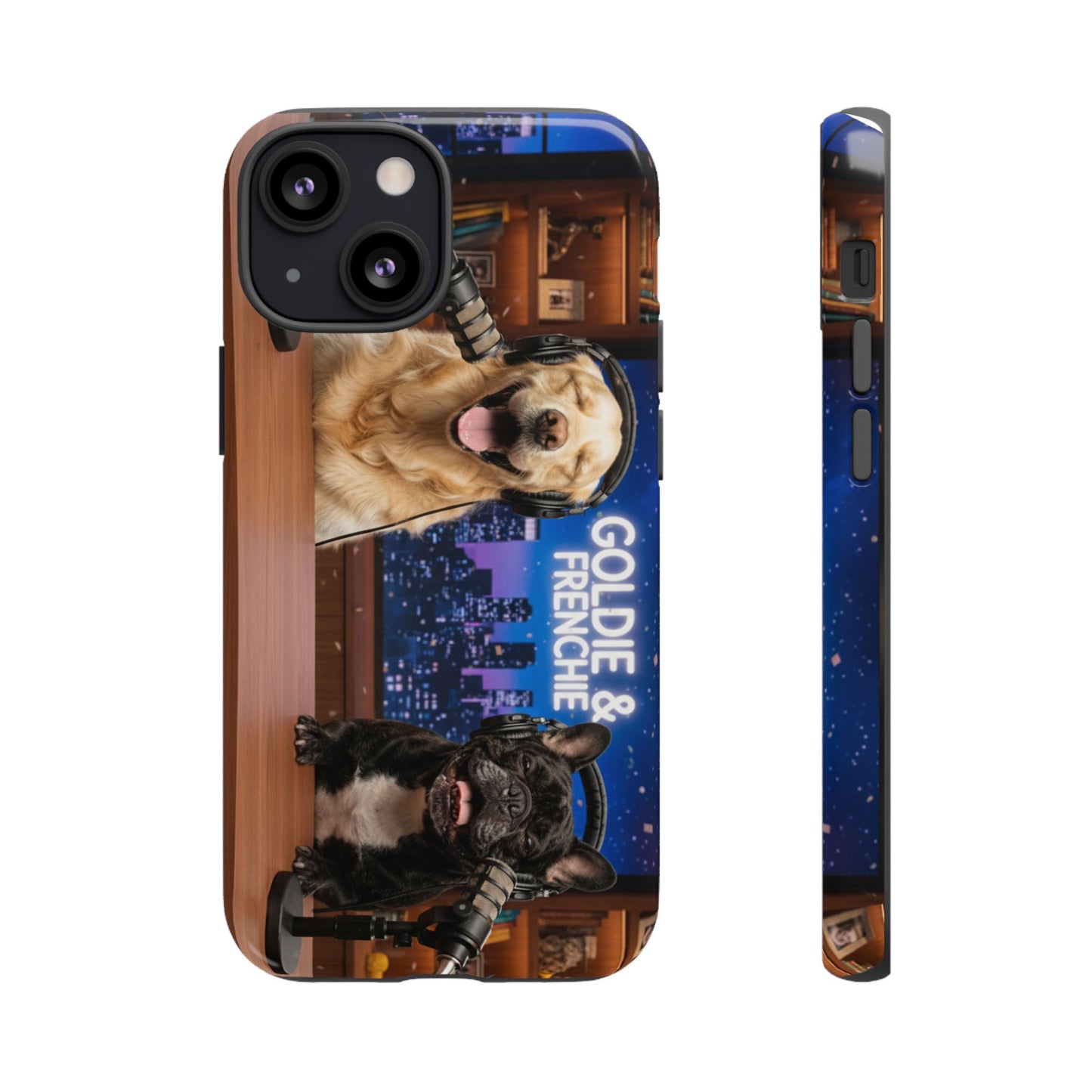 Goldie & Frenchie Talk Show LOL Laughing out iPhone Cases