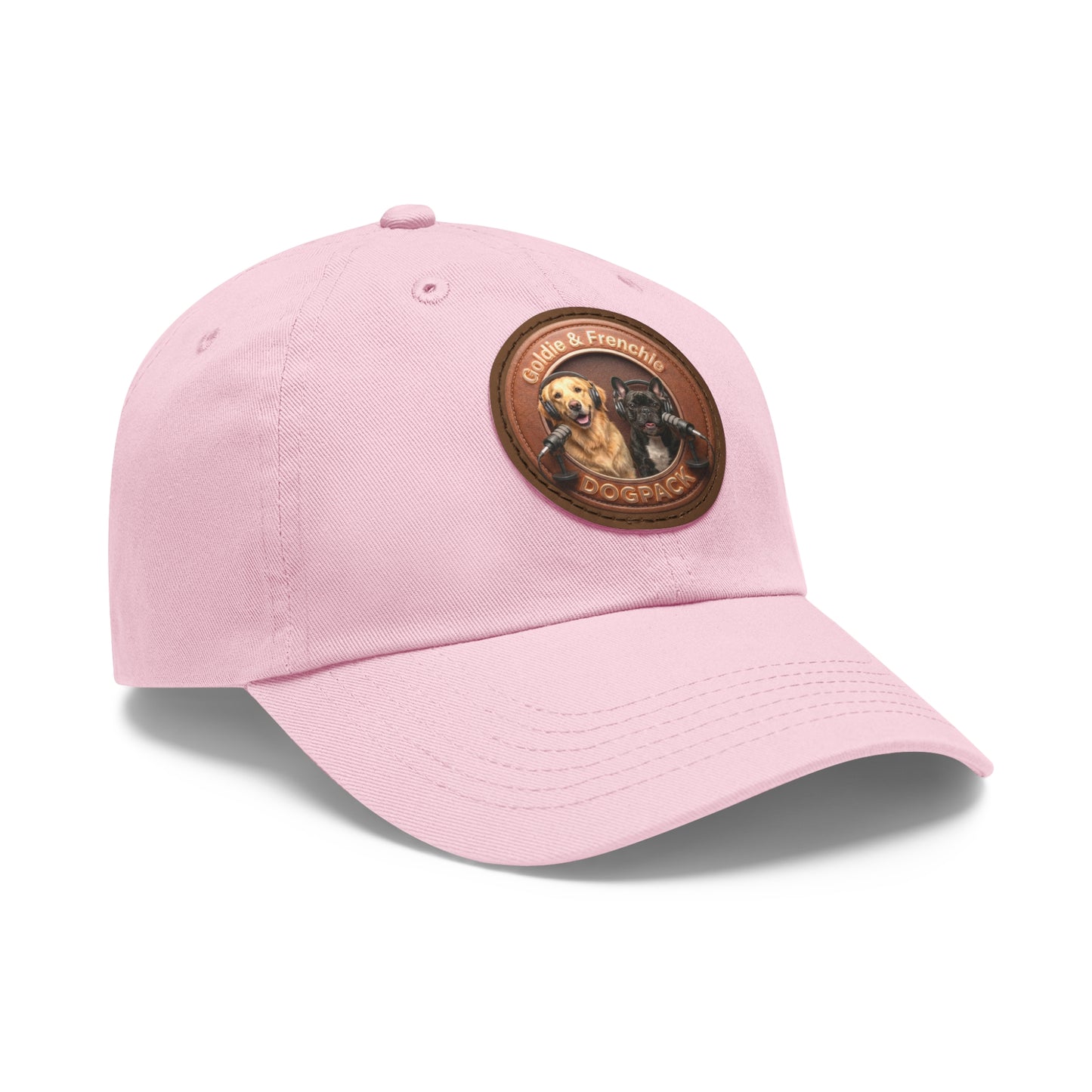 Goldie & Frenchie Leather Patch Baseball Cap