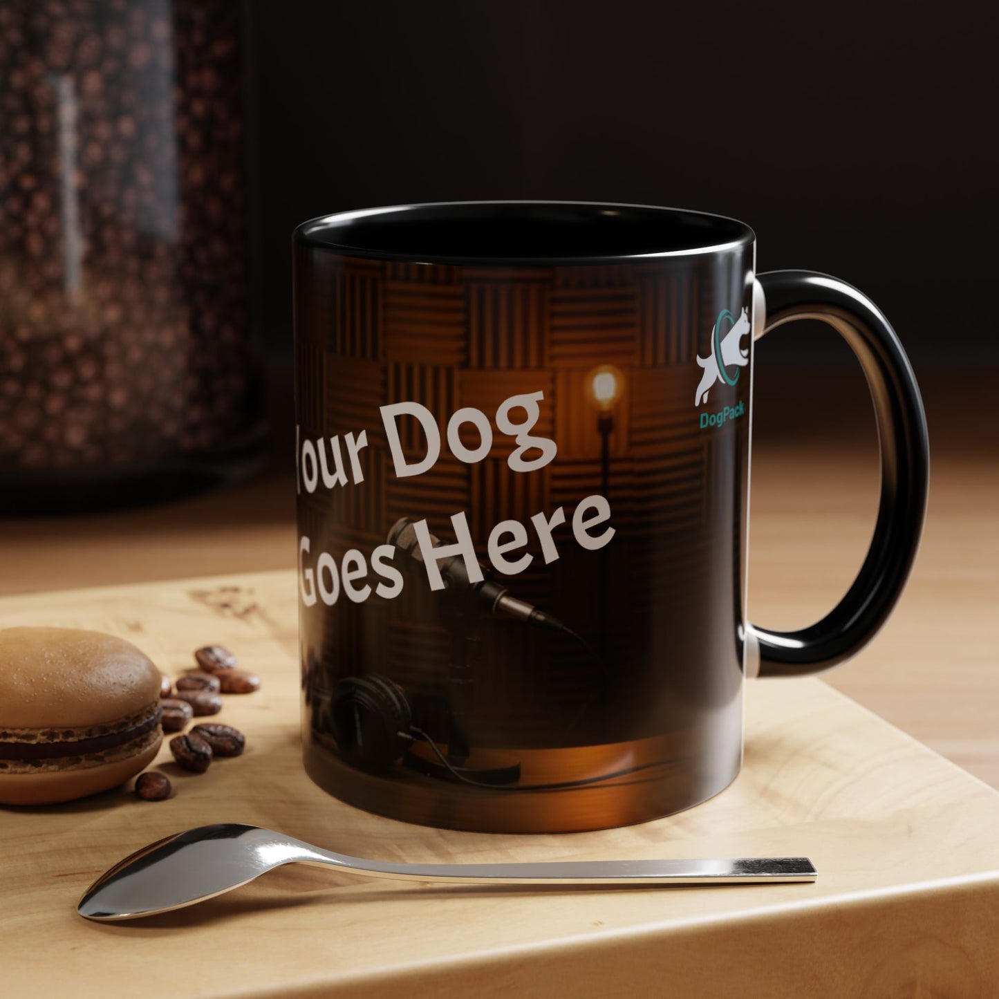 Goldie & Frenchie Custom Accent Coffee Mug – Choose your Color Interior and Send in your Pic (11/15oz)