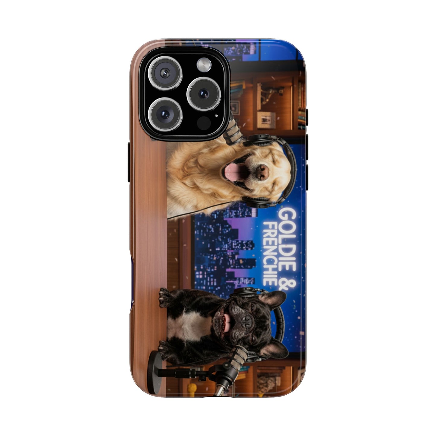Goldie & Frenchie Talk Show LOL Laughing out iPhone Cases