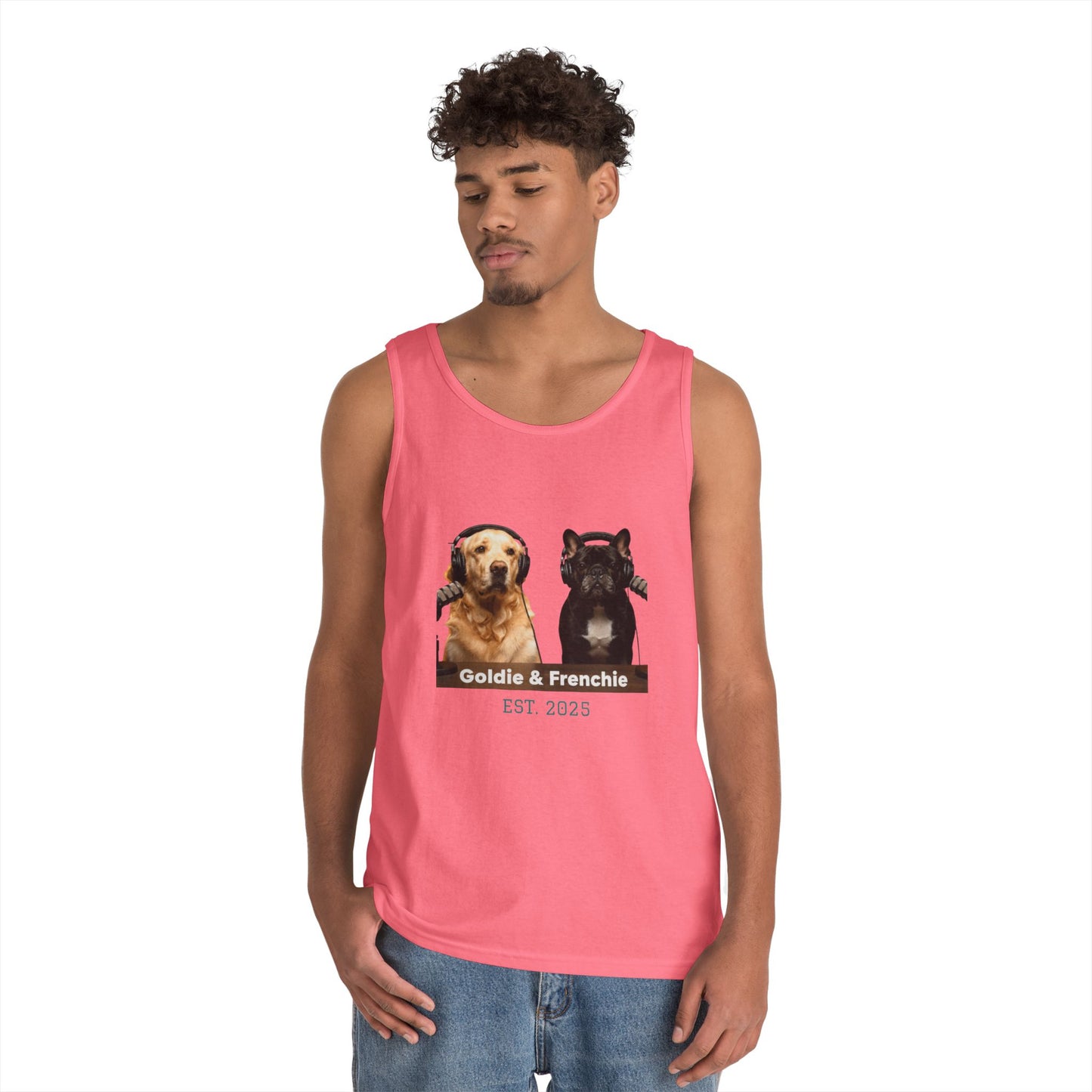 Goldie & Frenchie Front and Back Tank Top - Unisex