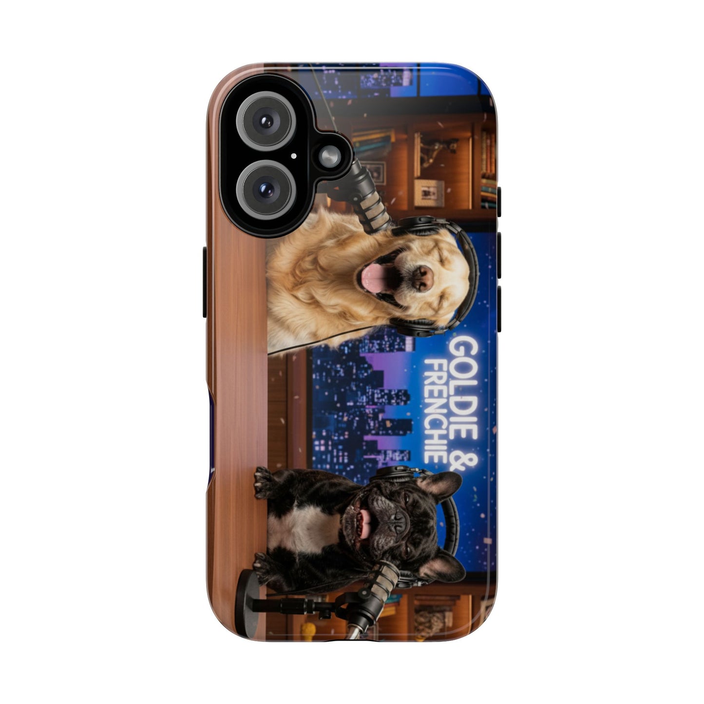 Goldie & Frenchie Talk Show LOL Laughing out iPhone Cases