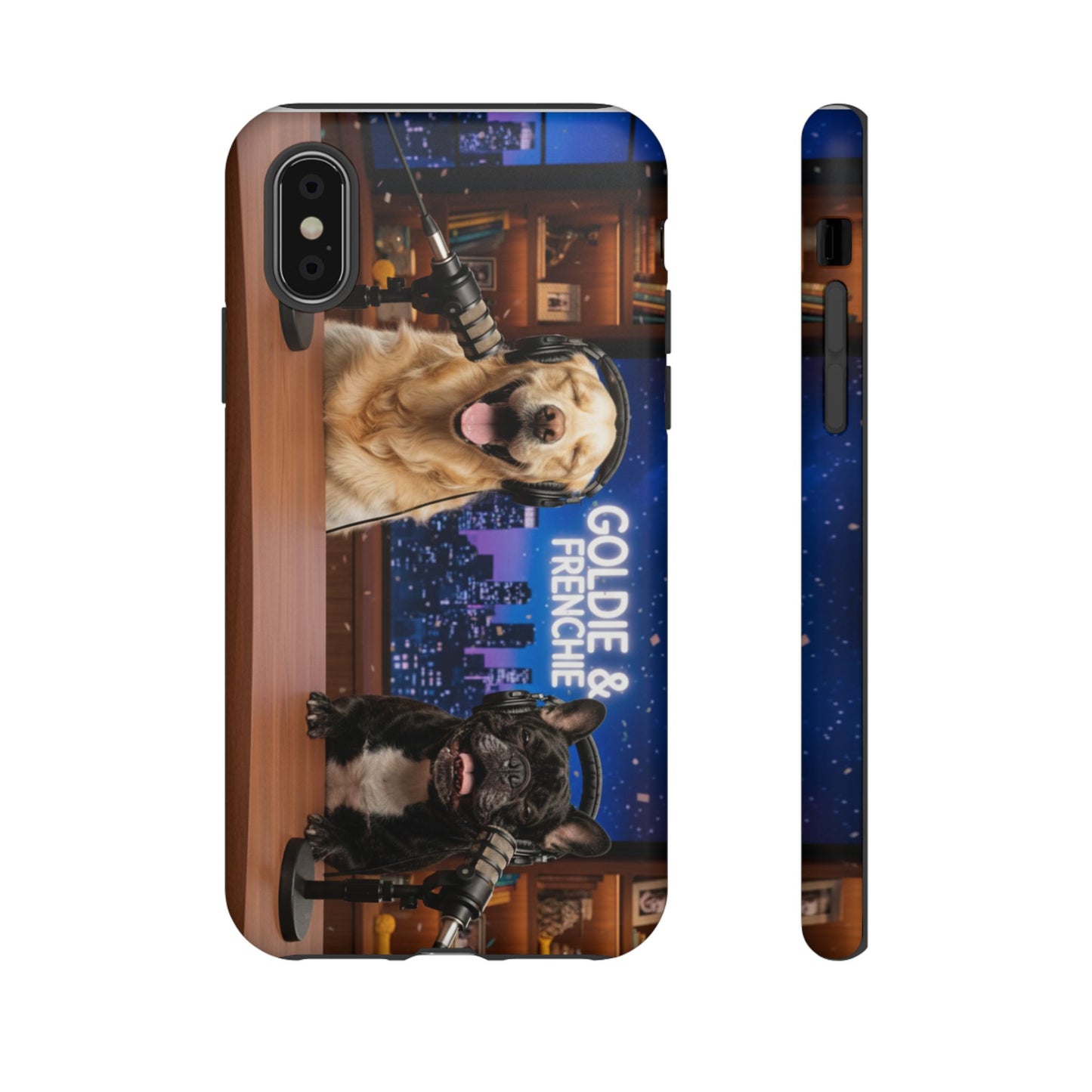 Goldie & Frenchie Talk Show LOL Laughing out iPhone Cases