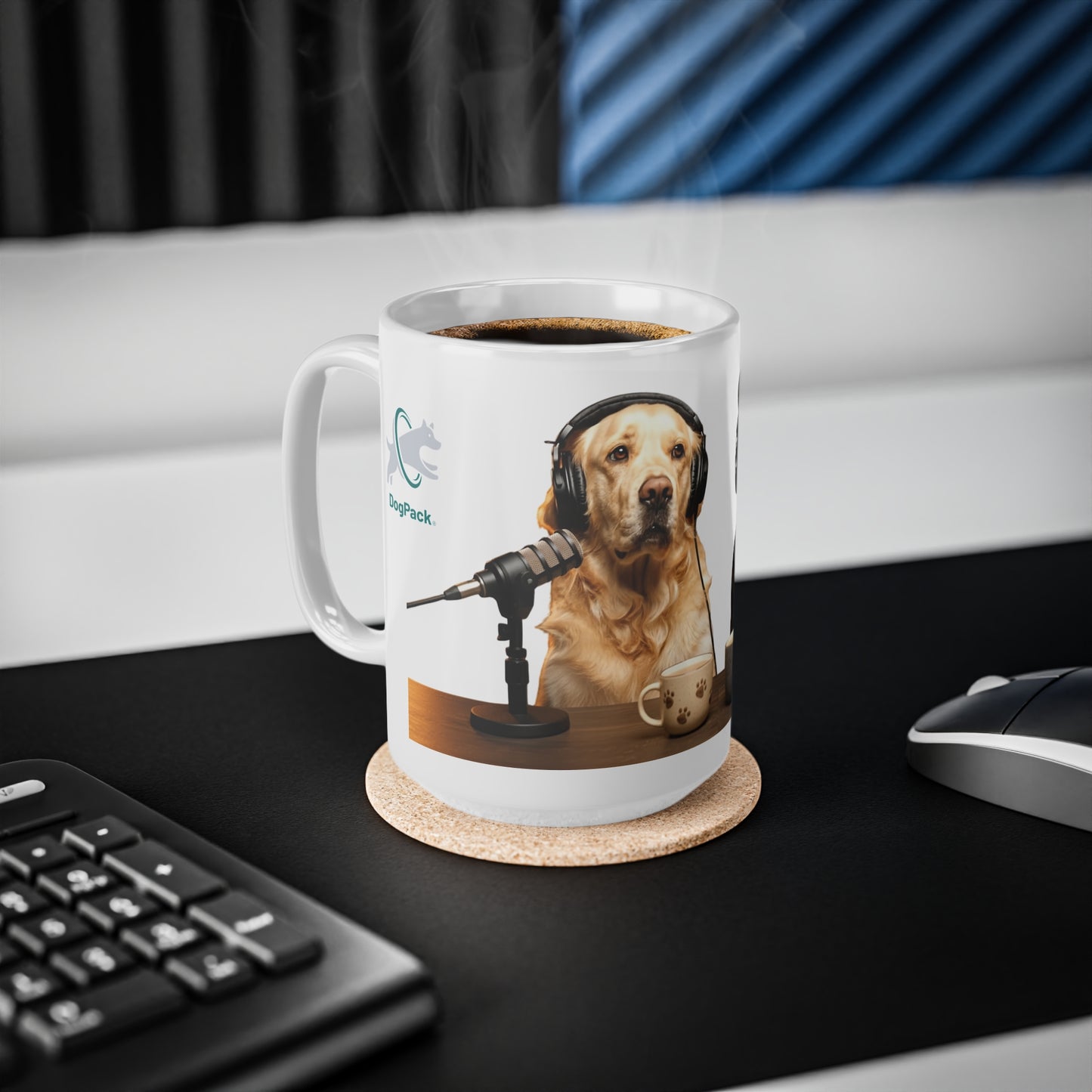 Goldie & Frenchie Dog Podcast Coffee Mug — 11oz & 15oz Quality Ceramic - Ships from United Kingdom