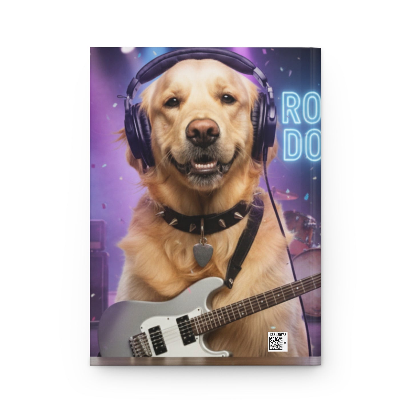 Goldie & Frenchie - Rock Dogs Hard Cover Notebook - Matte, Perforated and Lined pages, (75 papers 150 pages)