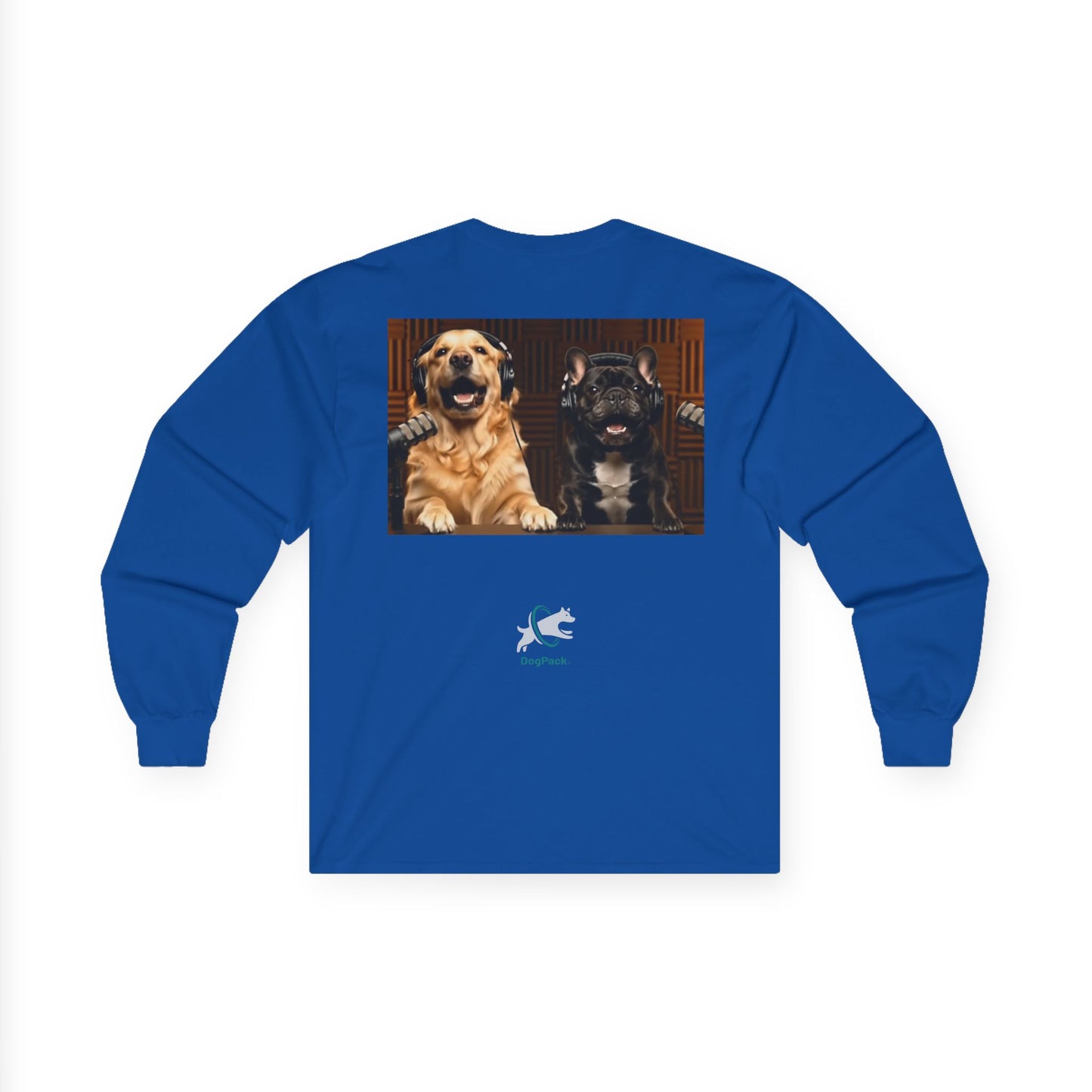Goldie & Frenchie Long Sleeve Tee - Front and Back