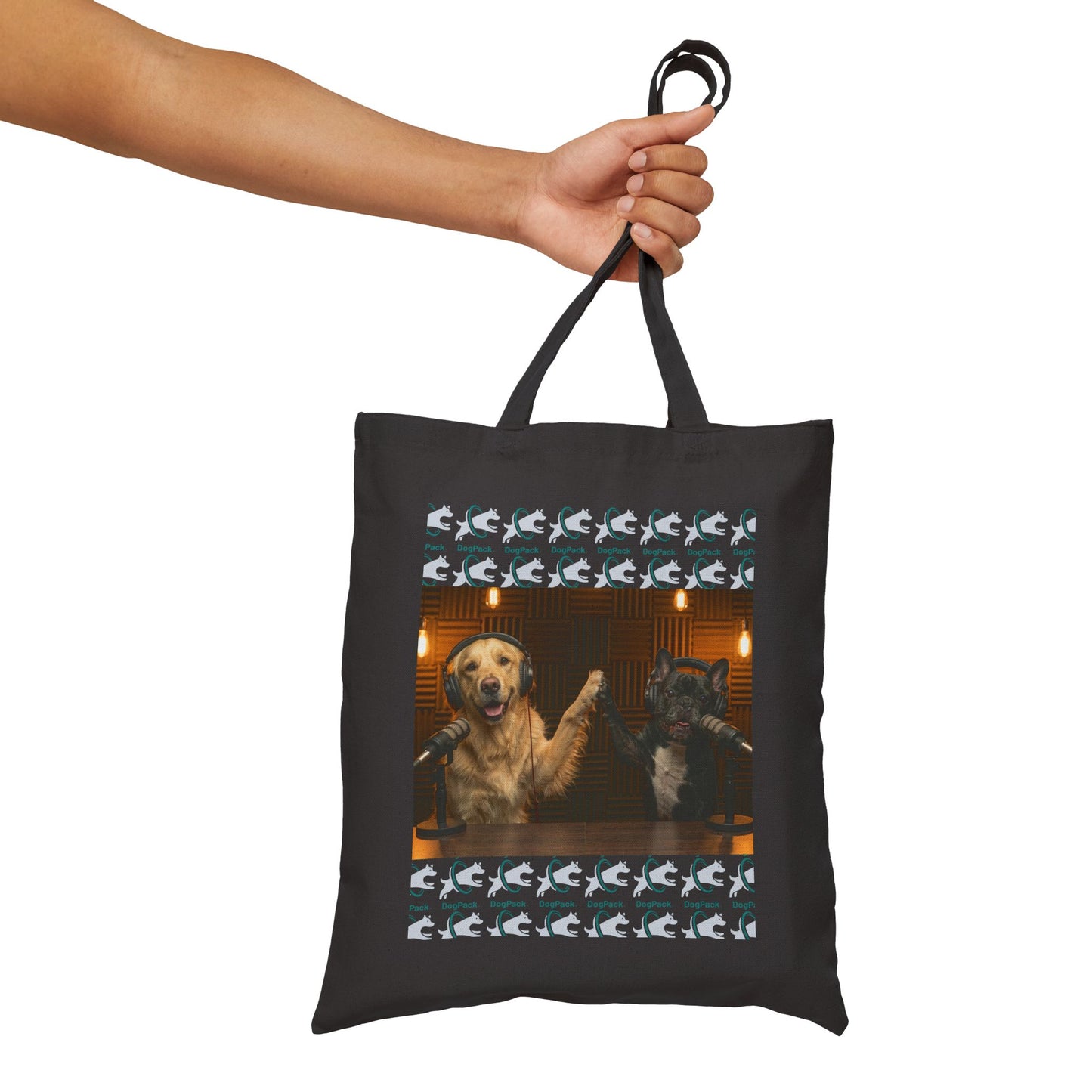 Goldie & Frenchie 'High Fives' Canvas Tote