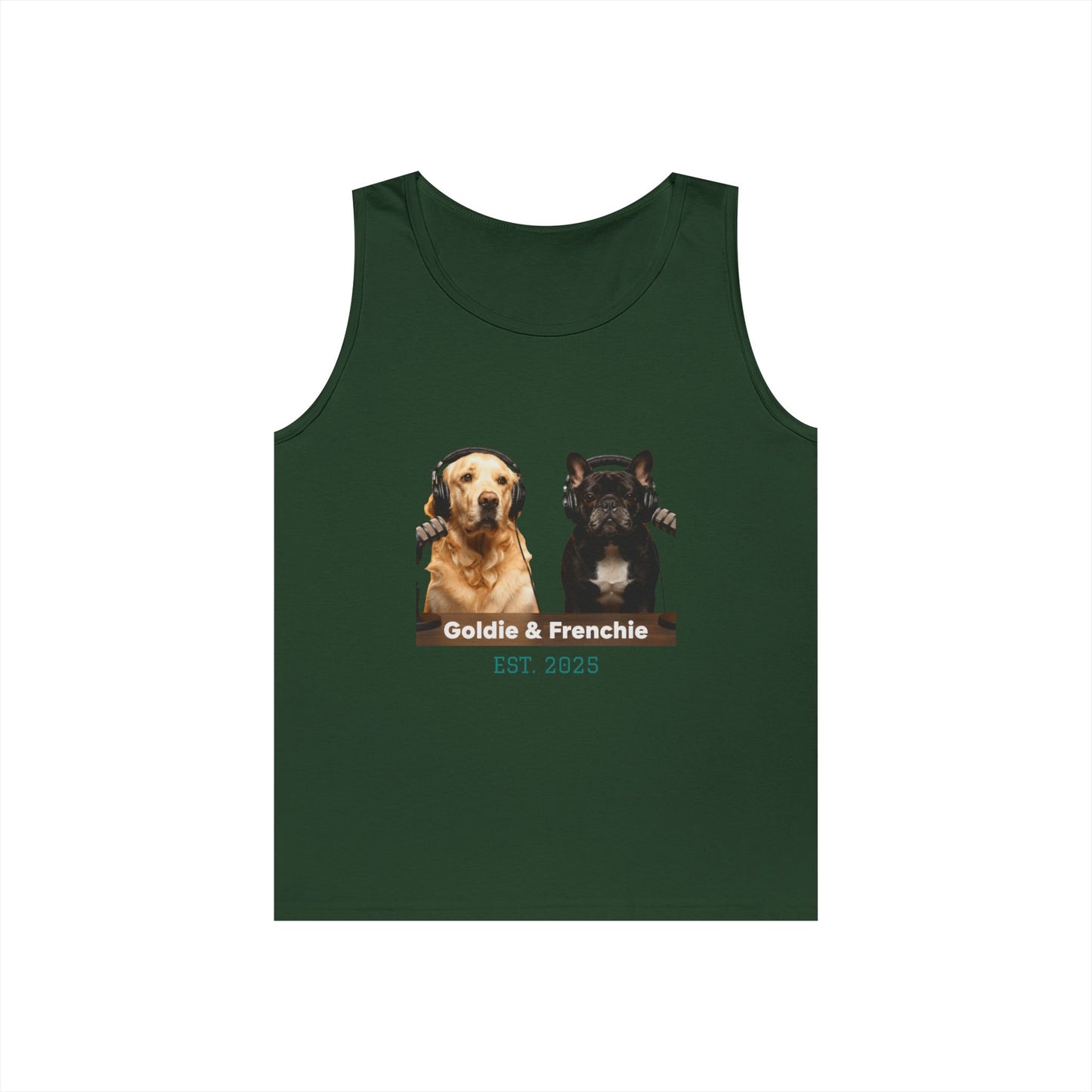 Goldie & Frenchie Front and Back Tank Top - Unisex
