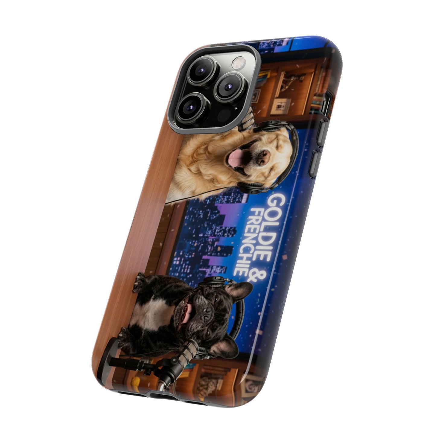 Goldie & Frenchie Talk Show LOL Laughing out iPhone Cases