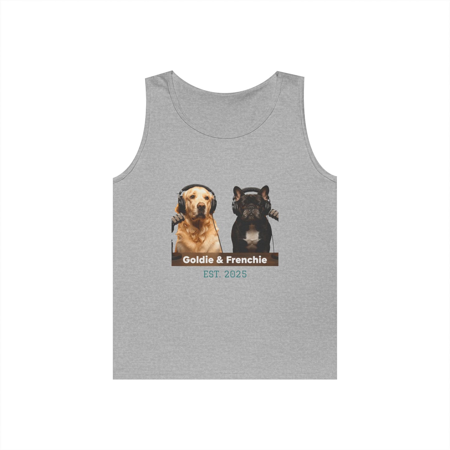 Goldie & Frenchie Front and Back Tank Top - Unisex