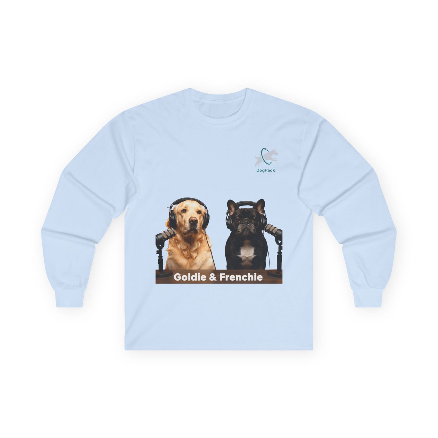 Goldie & Frenchie Long Sleeve Tee - Front and Back