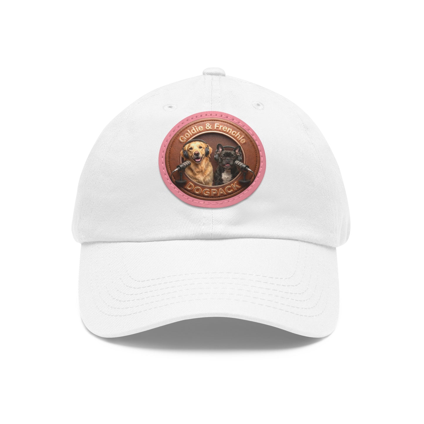 Goldie & Frenchie Leather Patch Baseball Cap