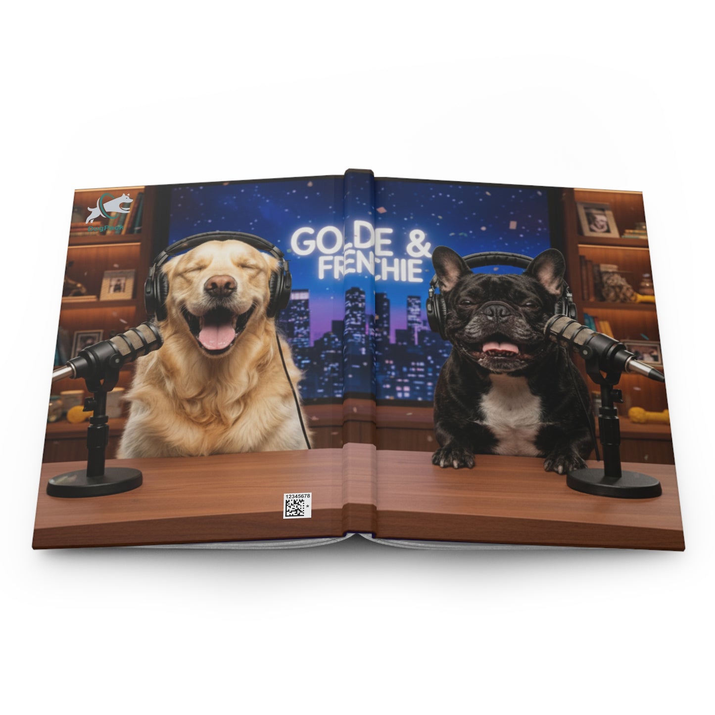 Goldie & Frenchie Talk Show LOL Laughing out Loud Studio Notebook