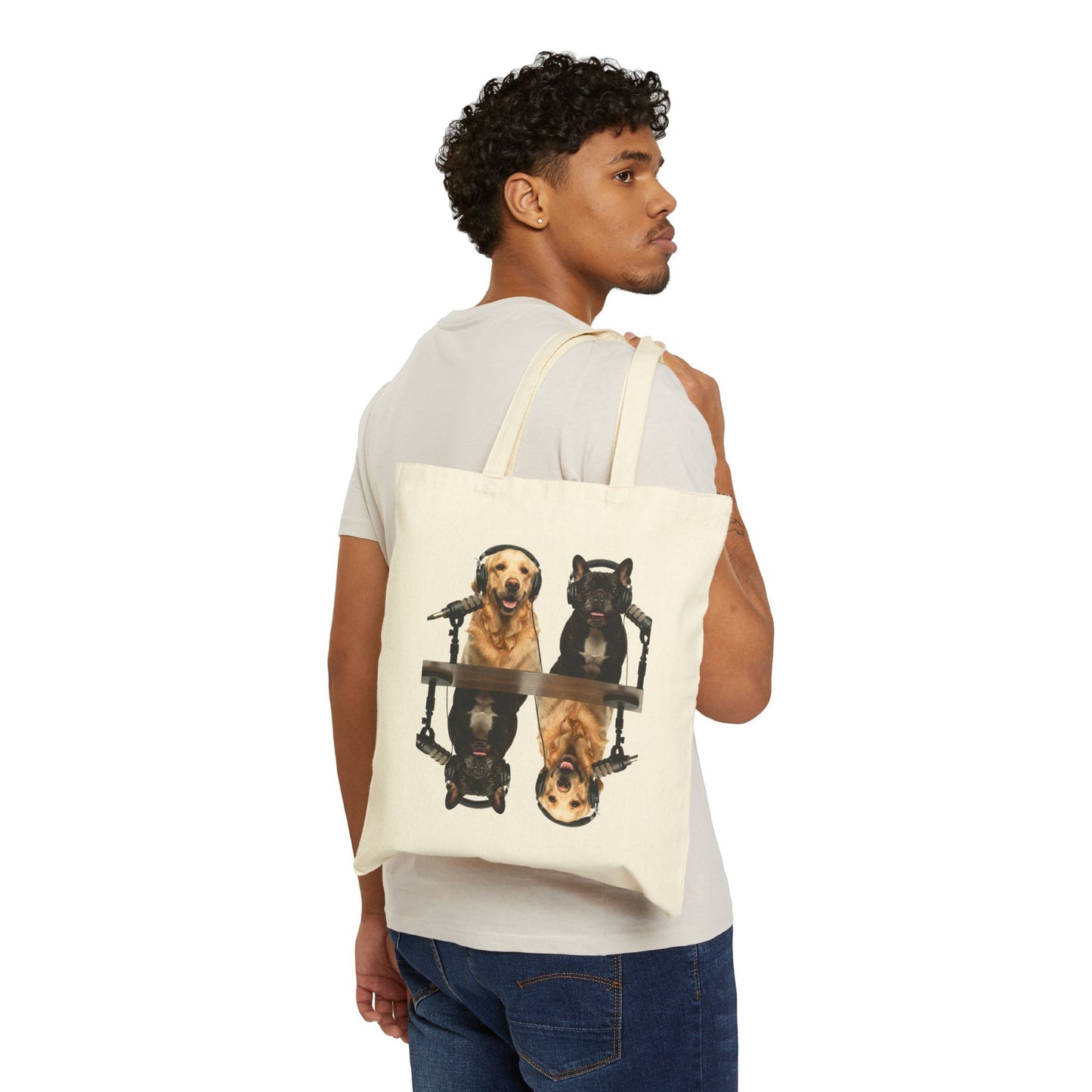 Goldie & Frenchie Reflection Canvas Tote