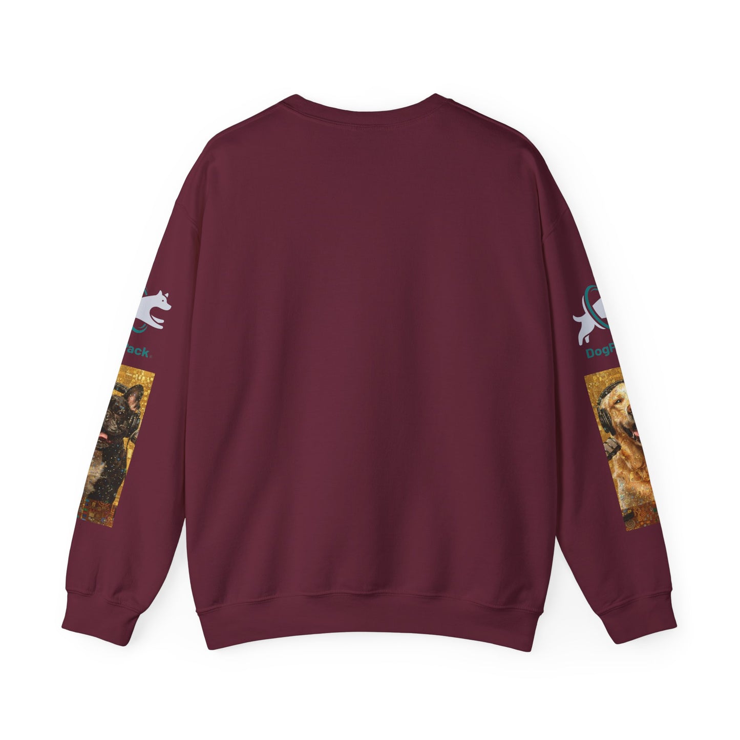 Goldie & Frenchie Chatting Crewneck with Klimt style G&F sleeves