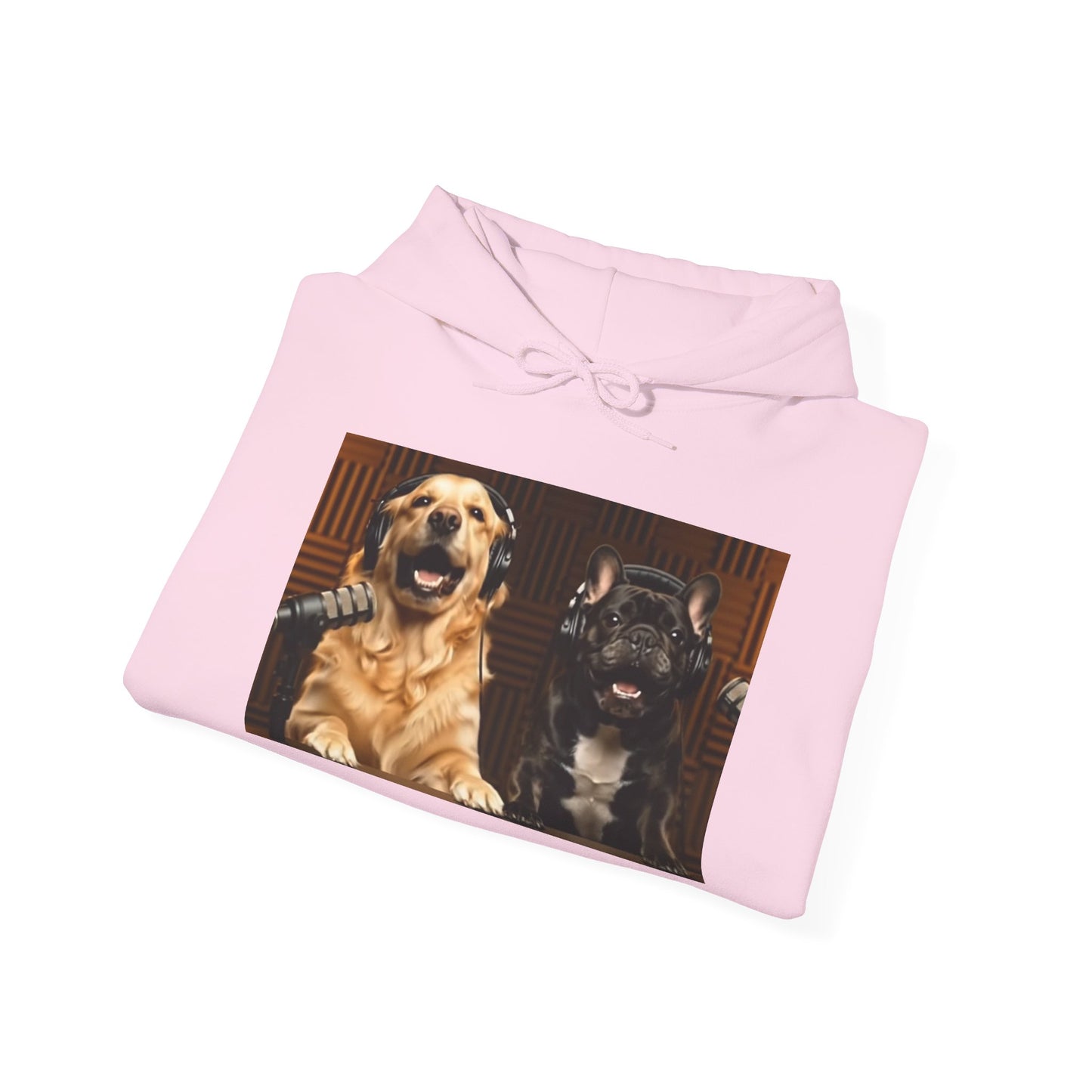 Goldie & Frenchie Hoodie — "Love G&F" Back and Front