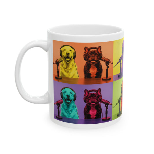 Goldie & Frenchie Warhol Inspired Pop Art Mug - (11oz & 15 oz)