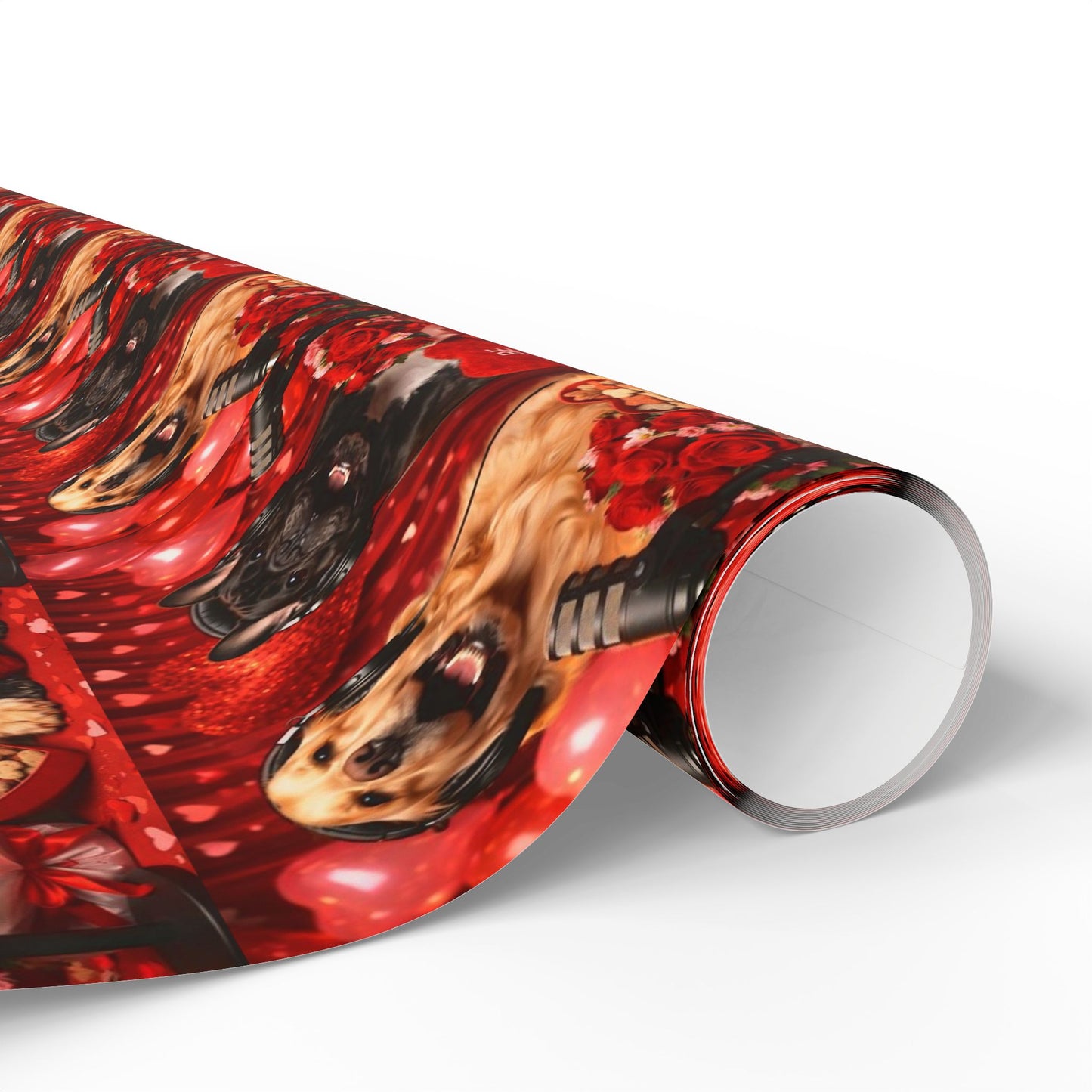 Goldie & Frenchie 'Be My Valentine' Wrapping Paper Roll — Dog Podcast Inspired Gift Wrap