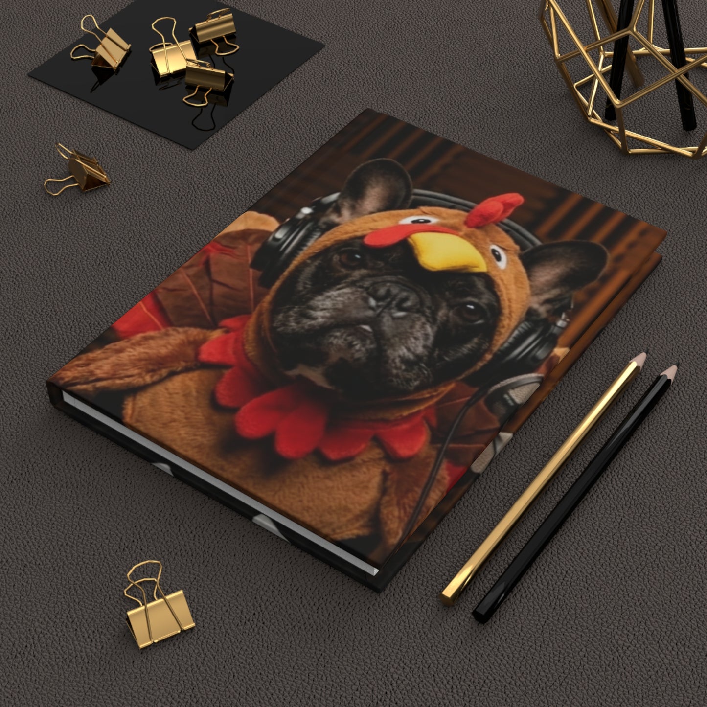 Goldie & Frenchie Thanksgiving Costume Notebook