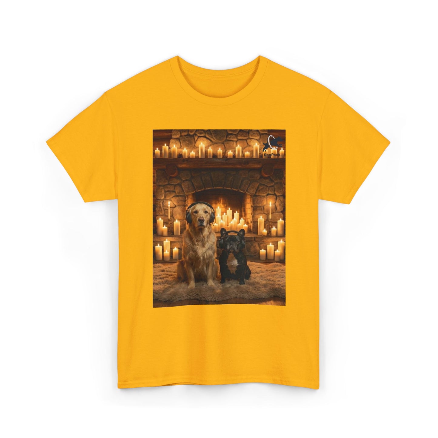 Goldie & Frenchie Staying Warm Front & Back Canada T‑Shirt - Ships from Canada