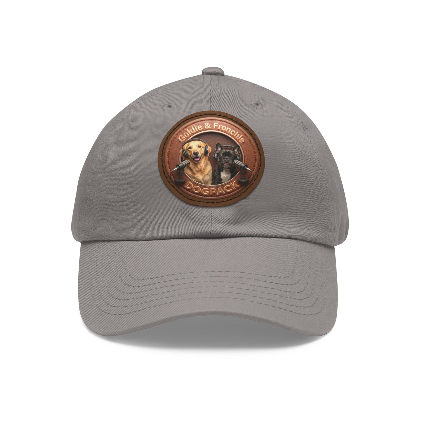 Goldie & Frenchie Leather Patch Baseball Cap