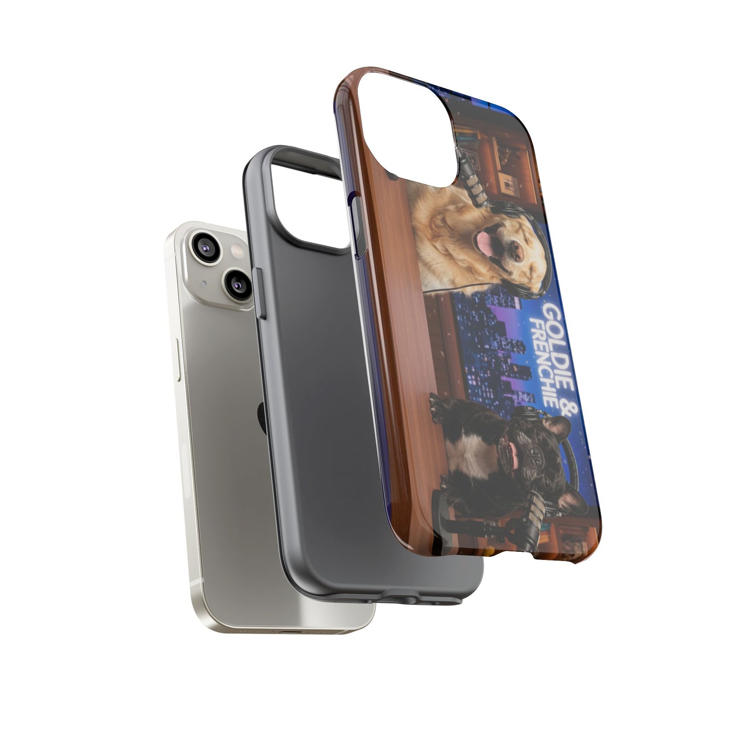 Goldie & Frenchie Talk Show LOL Laughing out iPhone Cases
