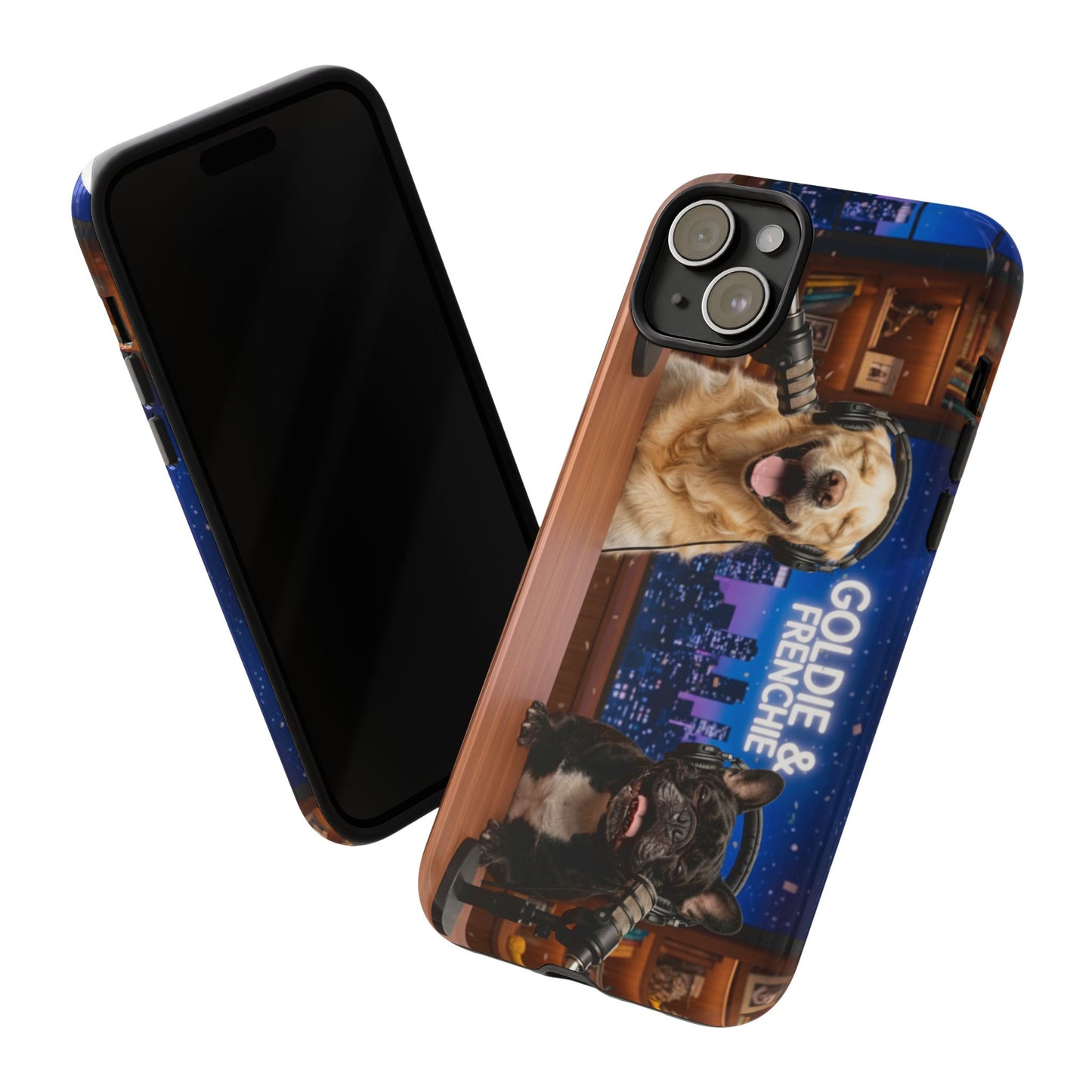 Goldie & Frenchie Talk Show LOL Laughing out iPhone Cases
