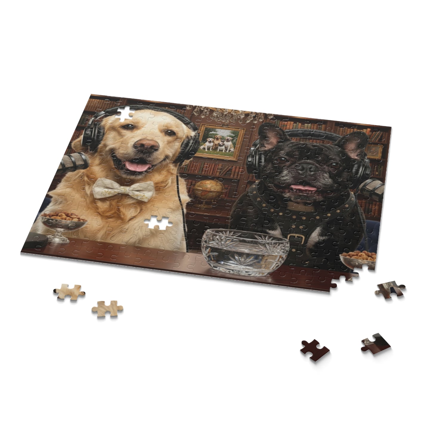 Goldie & Frenchie 'Sophistiacted and Wealthy' Puzzle - 120/252/500 - Piece Jigsaw Puzzle