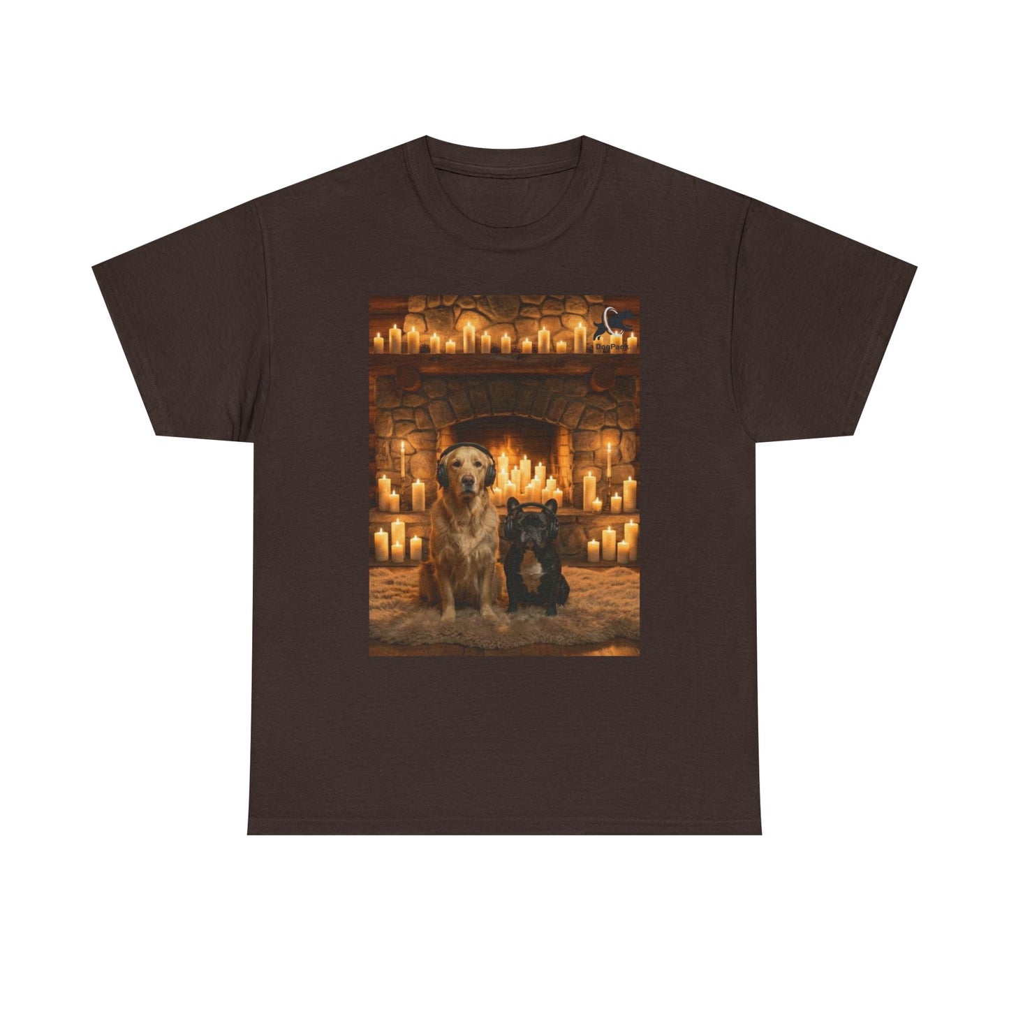 Goldie & Frenchie Staying Warm Front & Back Canada T‑Shirt - Ships from Canada