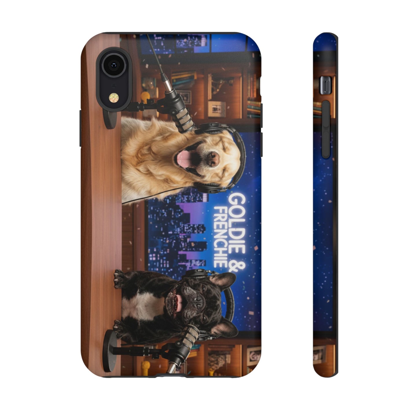 Goldie & Frenchie Talk Show LOL Laughing out iPhone Cases