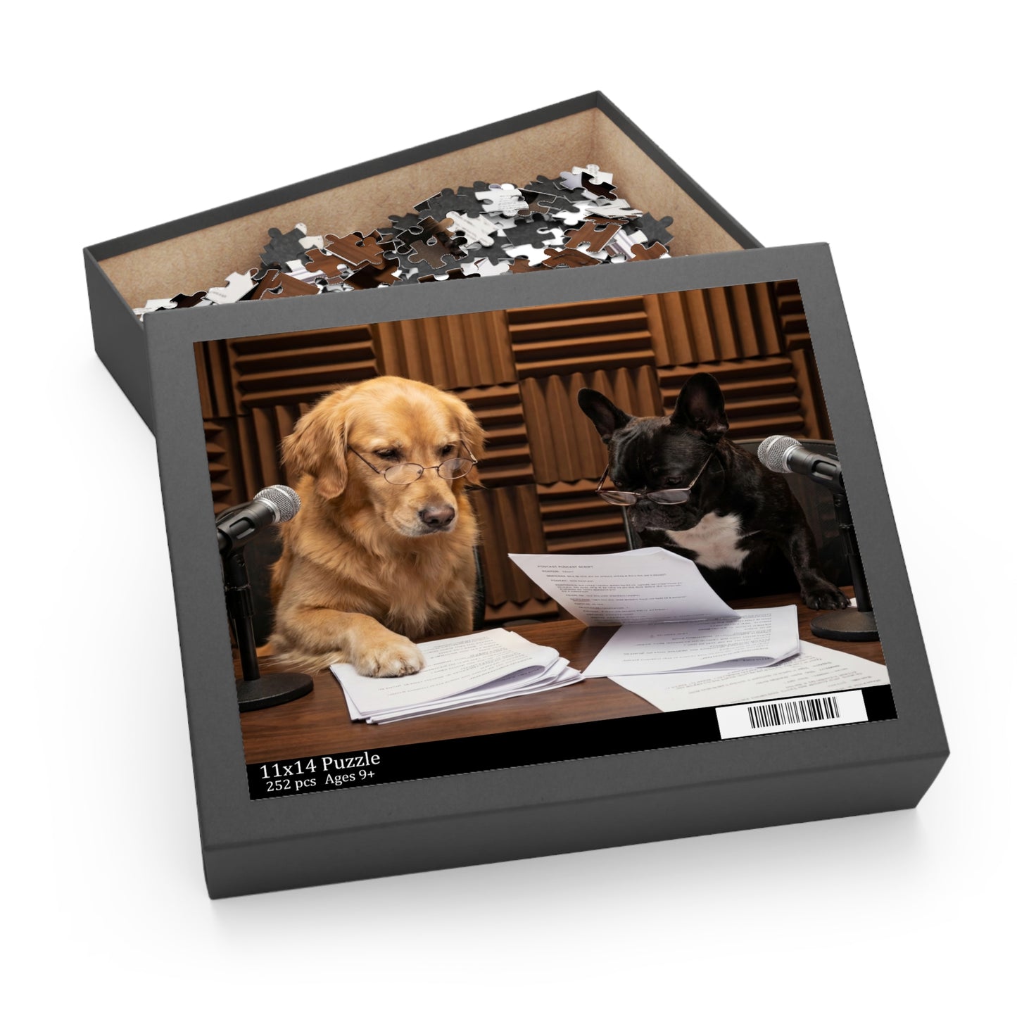Goldie & Frenchie Jigsaw Puzzle — Reading Script (120/252/500 pcs)