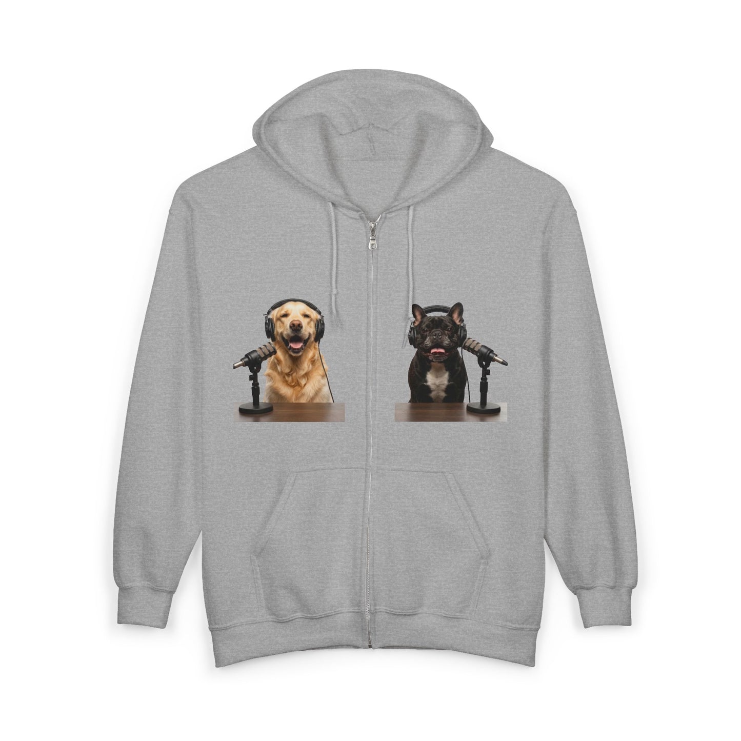 Goldie & Frenchie 'Something in between us' - Hooded Zip-up Sweatshirt