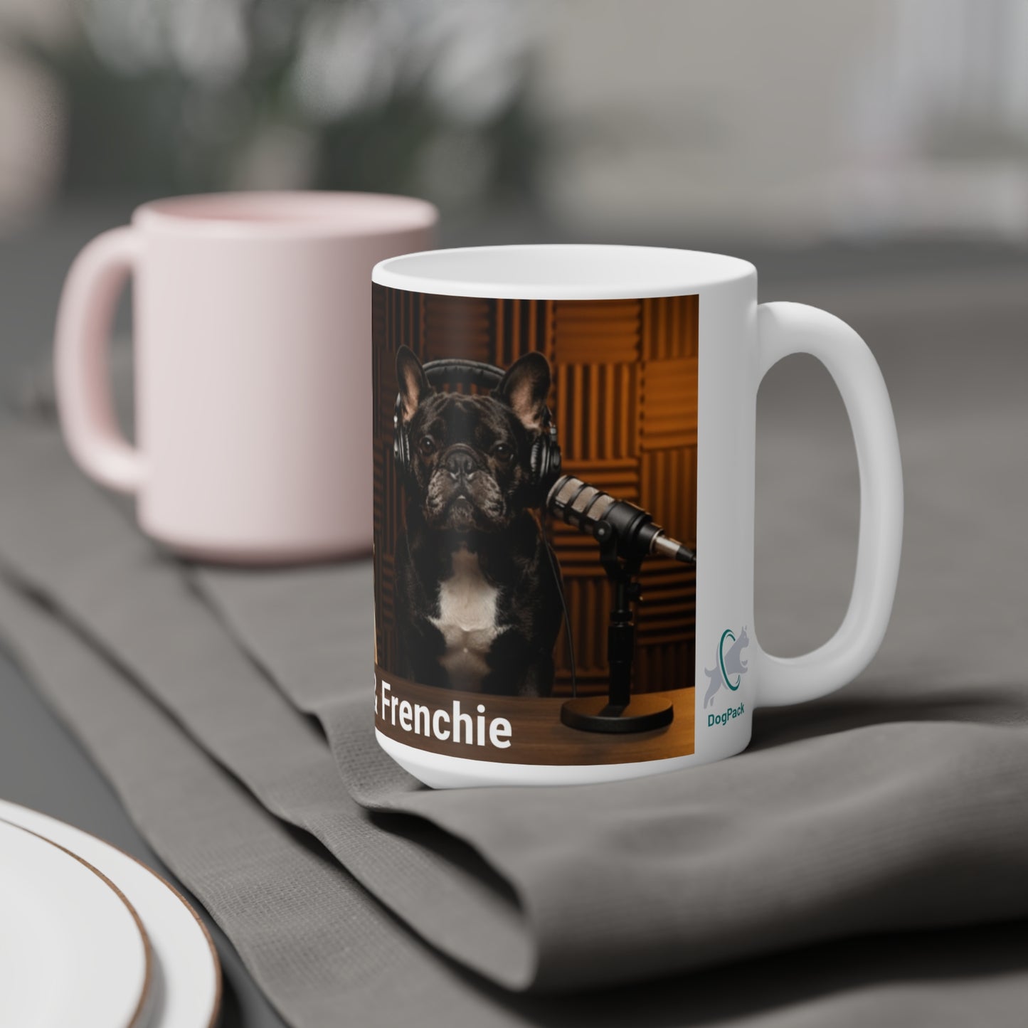 Goldie & Frenchie In the Studio Coffee Mug (11oz/15oz/20oz) - Made and Ships from Canada