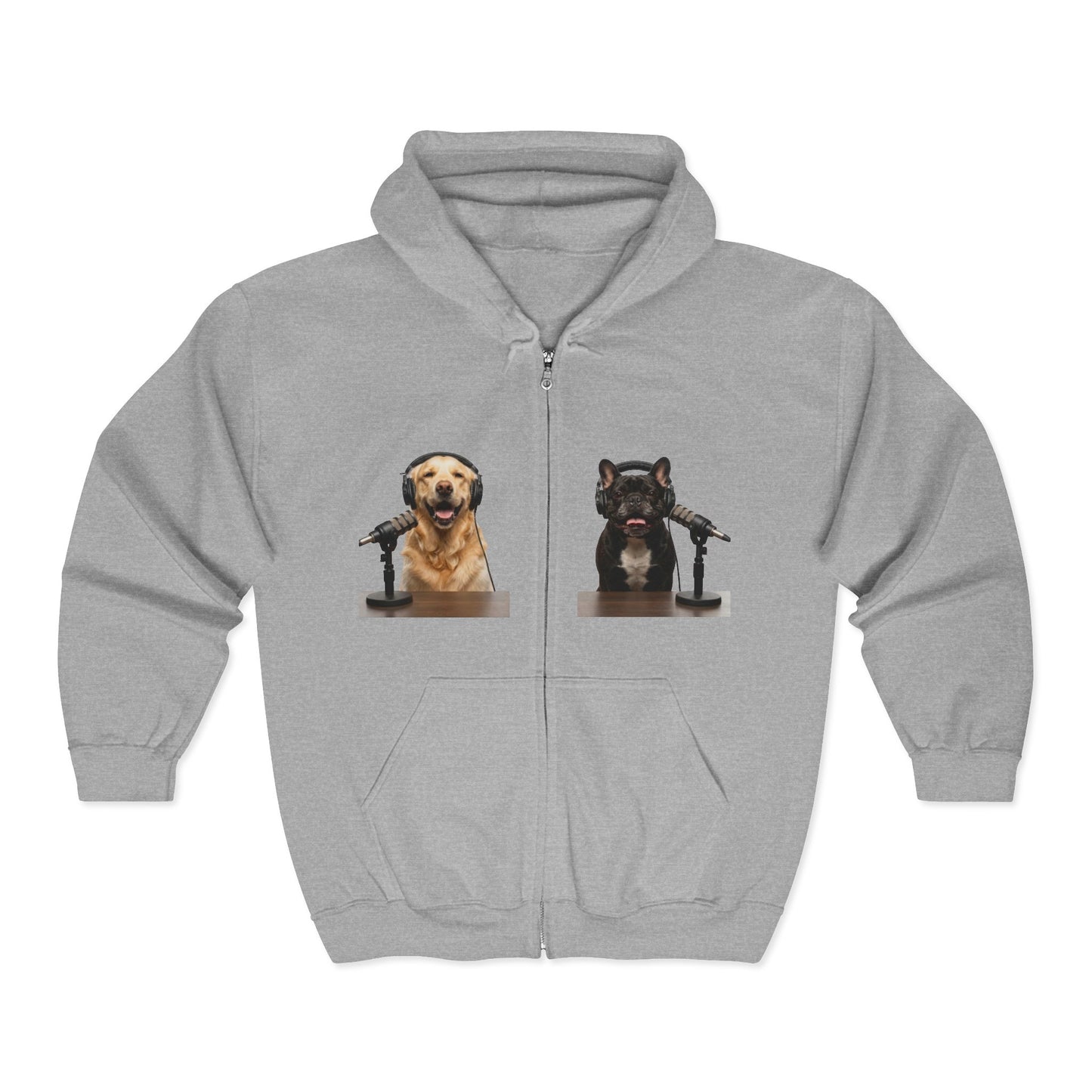 Goldie & Frenchie 'Something in between us' - Hooded Zip-up Sweatshirt