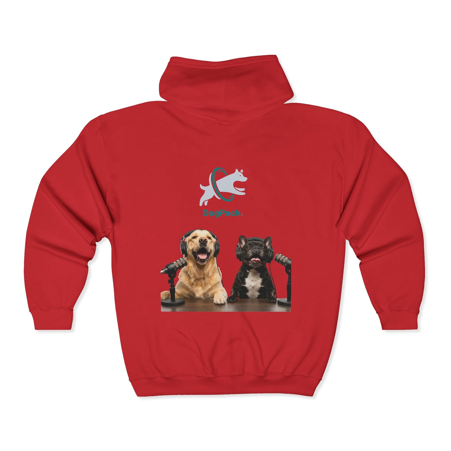 Goldie & Frenchie Podcast Full-Zip Hoodie - Front and Back - Ships from Australia + New Zealand