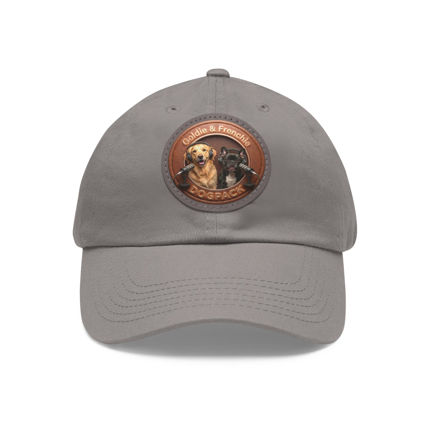 Goldie & Frenchie Leather Patch Baseball Cap