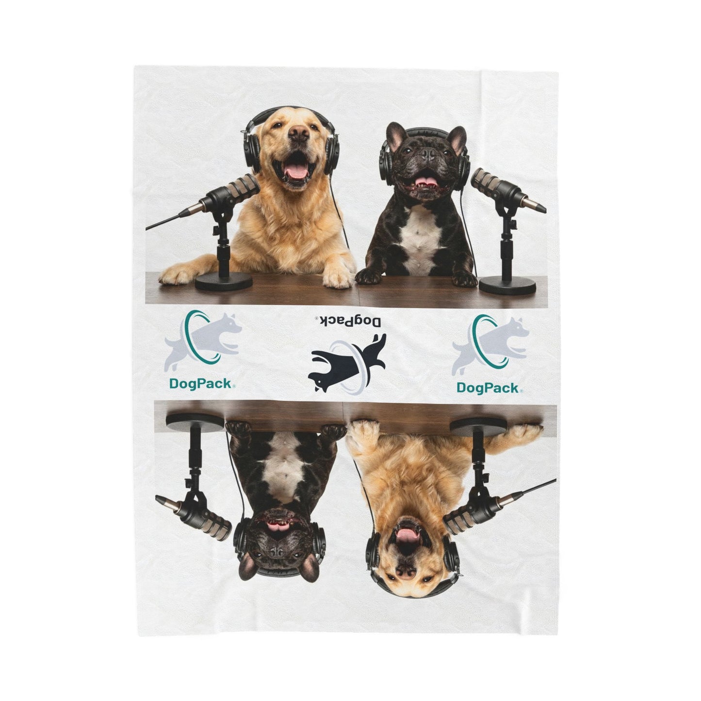 Goldie & Frenchie Velveteen MicroPlush Blanket