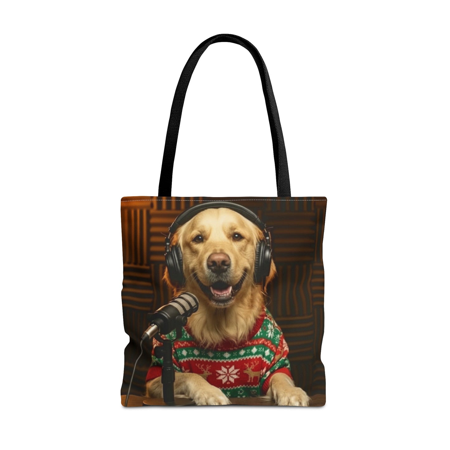 Goldie & Frenchie Smiling Christmas Tote Bag